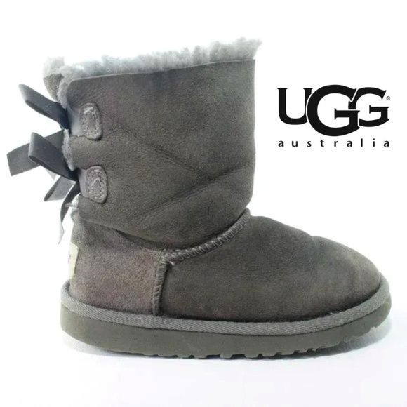 UGG Other - ❄️UGG Bailey  Bows Grey Toddler Boot Size 10